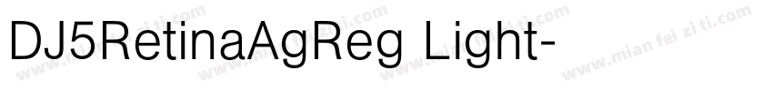 DJ5RetinaAgReg Light字体转换